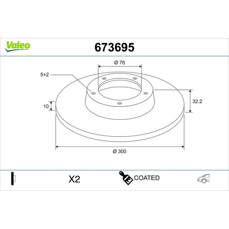 Bremsscheibe 673695 Bremsscheibe 673695