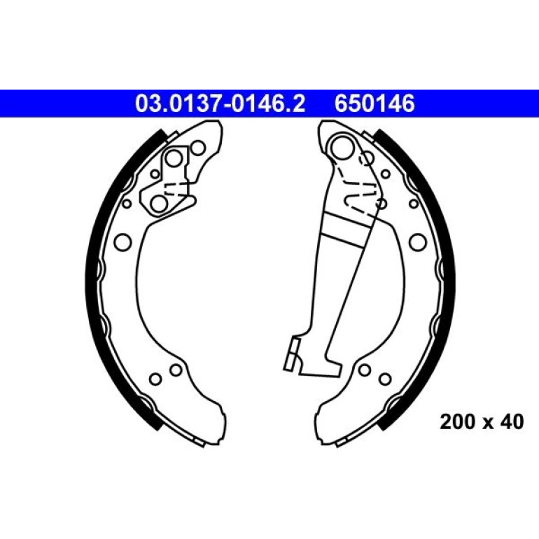 Bremsbackensatz 03.0137-0146.2 Bremsbackensatz 03.0137-0146.2