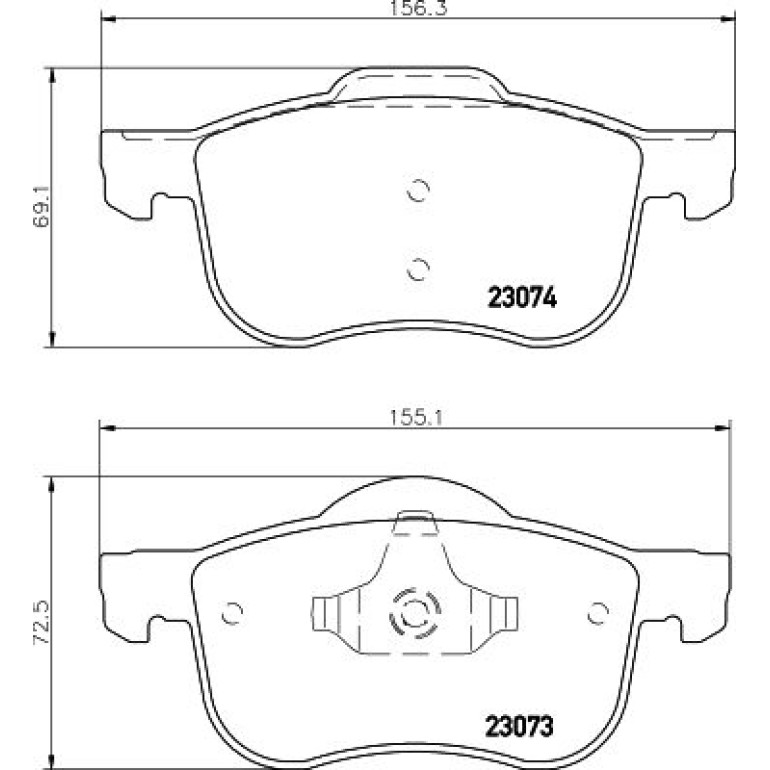 Bremsbelagsatz, Scheibenbremse 8DB 355 008-851 Bremsbelagsatz, Scheibenbremse 8DB 355 008-851