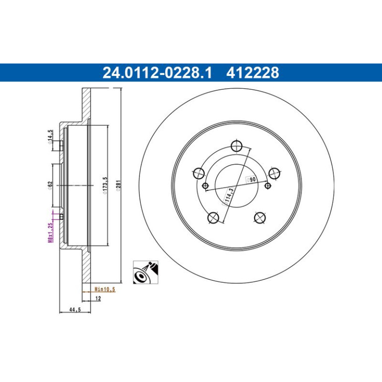 Bremsscheibe 24.0112-0228.1