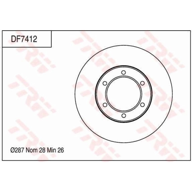 Bremsscheibe DF7412 Bremsscheibe DF7412