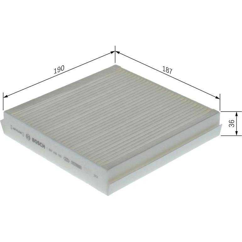 Filter, Innenraumluft 1 987 435 163 Filter, Innenraumluft 1 987 435 163