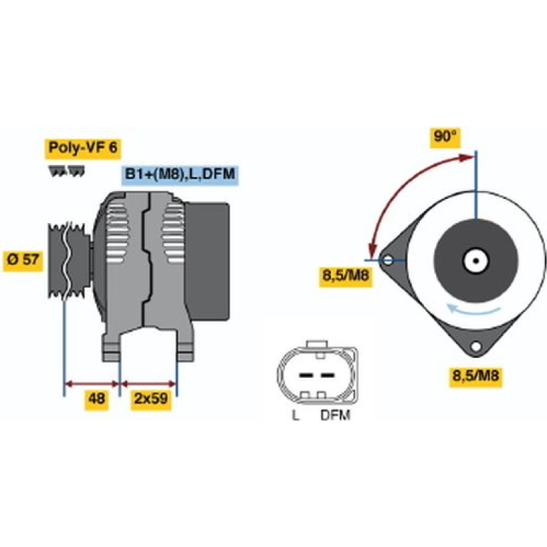 Generator 0 124 615 038 Generator 0 124 615 038