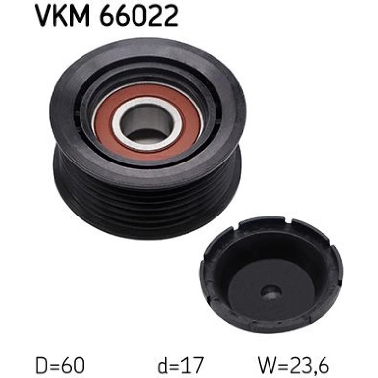 Umlenk-/Führungsrolle, Keilrippenriemen VKM 66022
