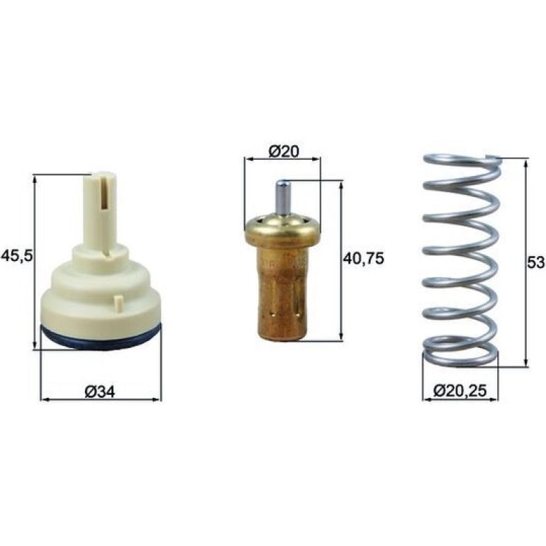 Thermostat, Kühlmittel TX 209 80D Thermostat, Kühlmittel TX 209 80D