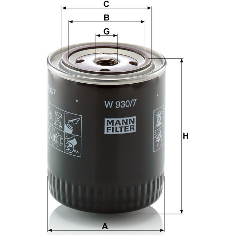 Ölfilter W 930/7