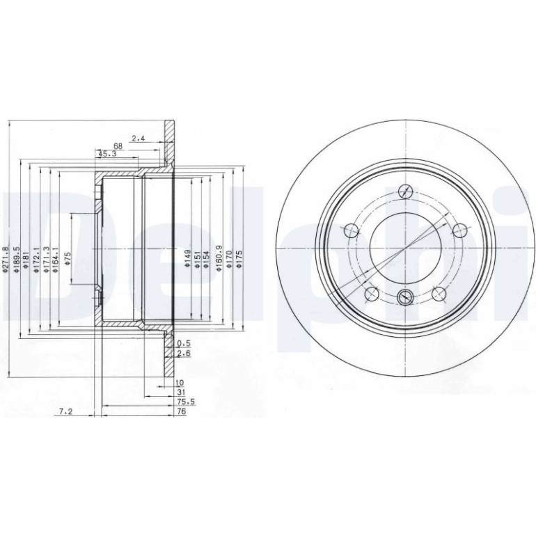 Bremsscheibe BG3592 Bremsscheibe BG3592