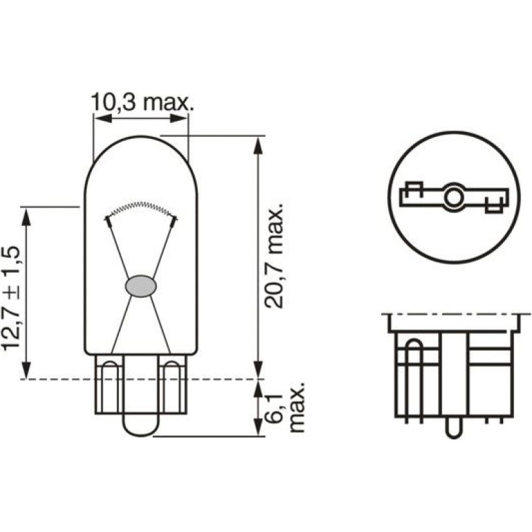 Glühlampe, Park-/Positionsleuchte 1 987 301 098 Glühlampe, Park-/Positionsleuchte 1 987 301 098