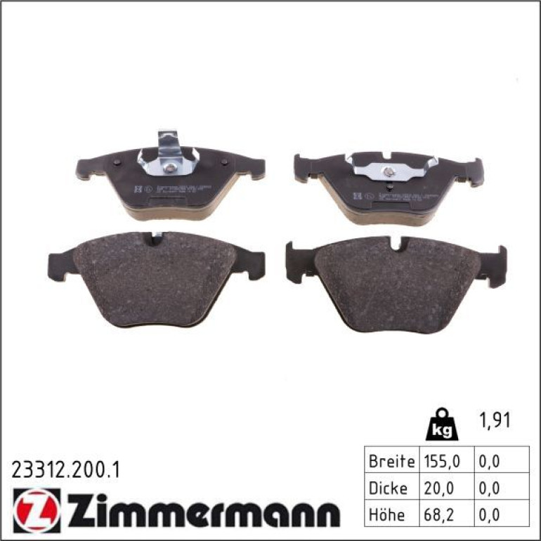 Bremsbelagsatz, Scheibenbremse 23312.200.1 Bremsbelagsatz, Scheibenbremse 23312.200.1