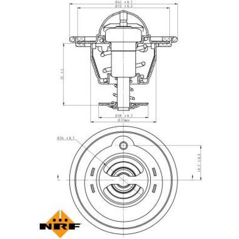 Thermostat, Kühlmittel 725207 Thermostat, Kühlmittel 725207
