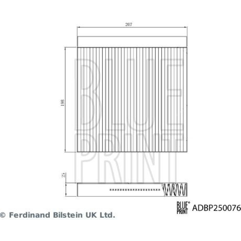 Filter, Innenraumluft ADBP250076