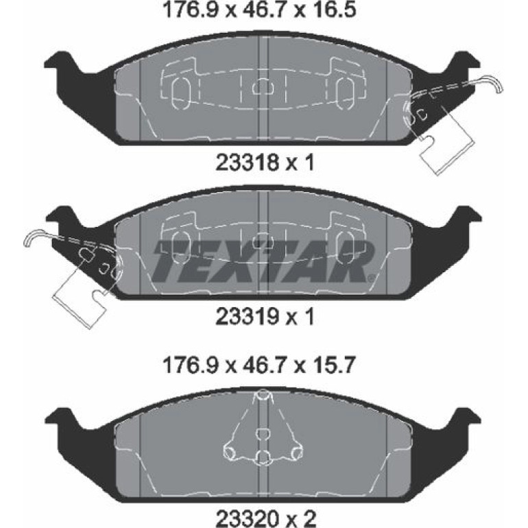 Bremsbelagsatz, Scheibenbremse 2331801 Bremsbelagsatz, Scheibenbremse 2331801