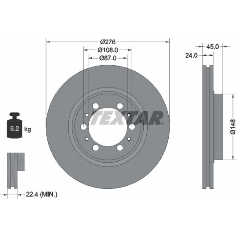 Bremsscheibe 92079800 Bremsscheibe 92079800