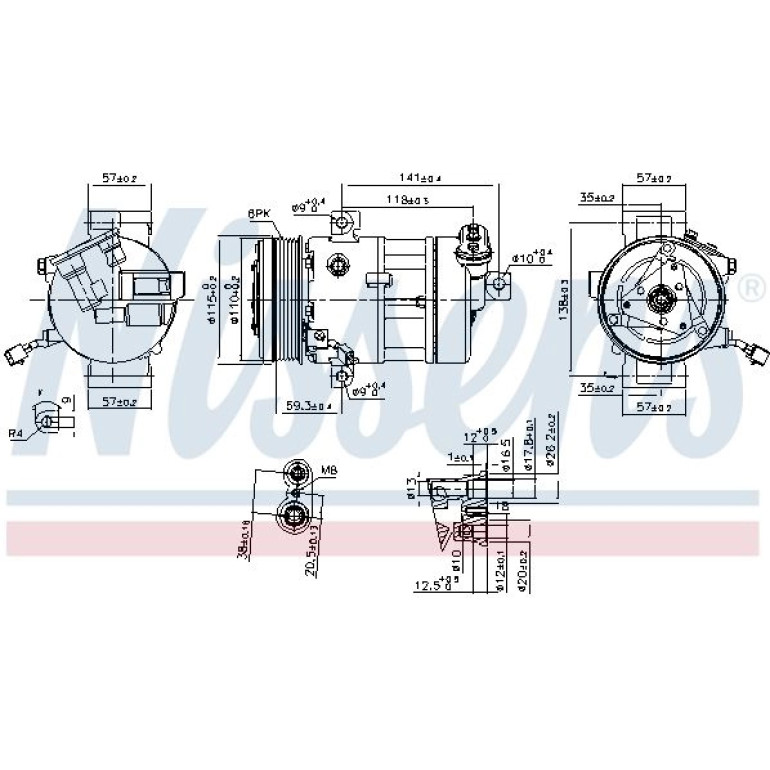 Kompressor, Klimaanlage 890667
