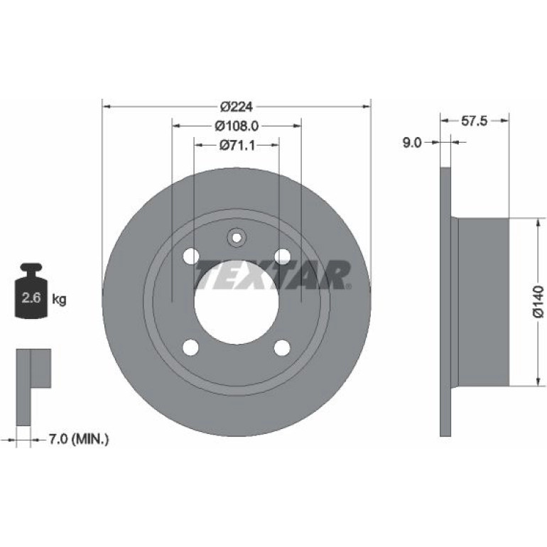 Bremsscheibe 92059700 Bremsscheibe 92059700