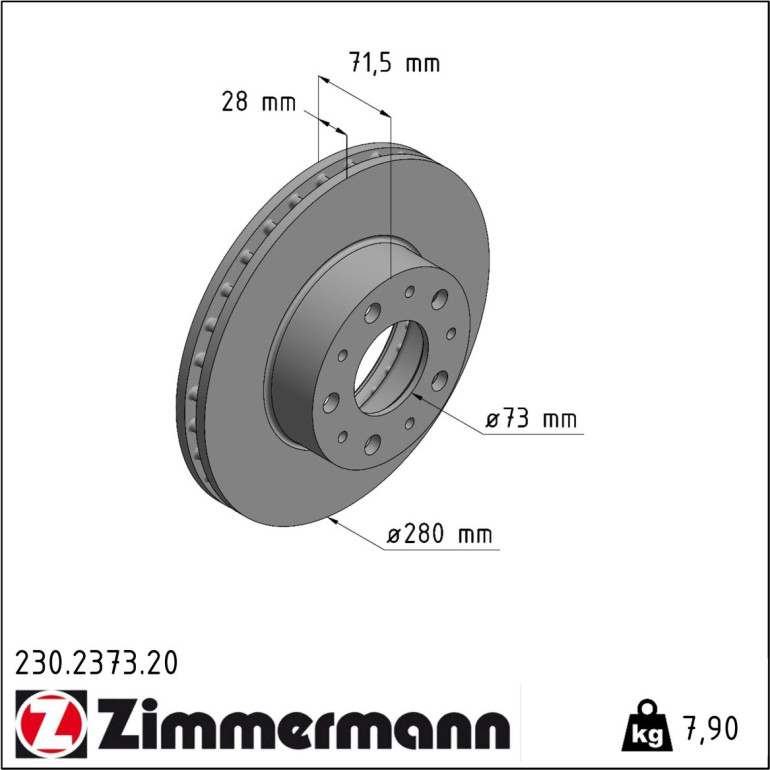 Bremsscheibe 230.2373.20 Bremsscheibe 230.2373.20