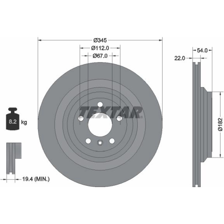 Bremsscheibe 92284003 Bremsscheibe 92284003