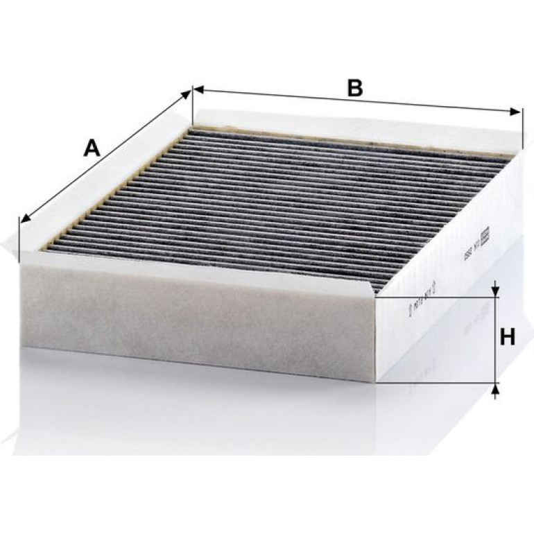 MANN-FILTER CUK 2950 Innenraumfilter, Aktivkohlefilter