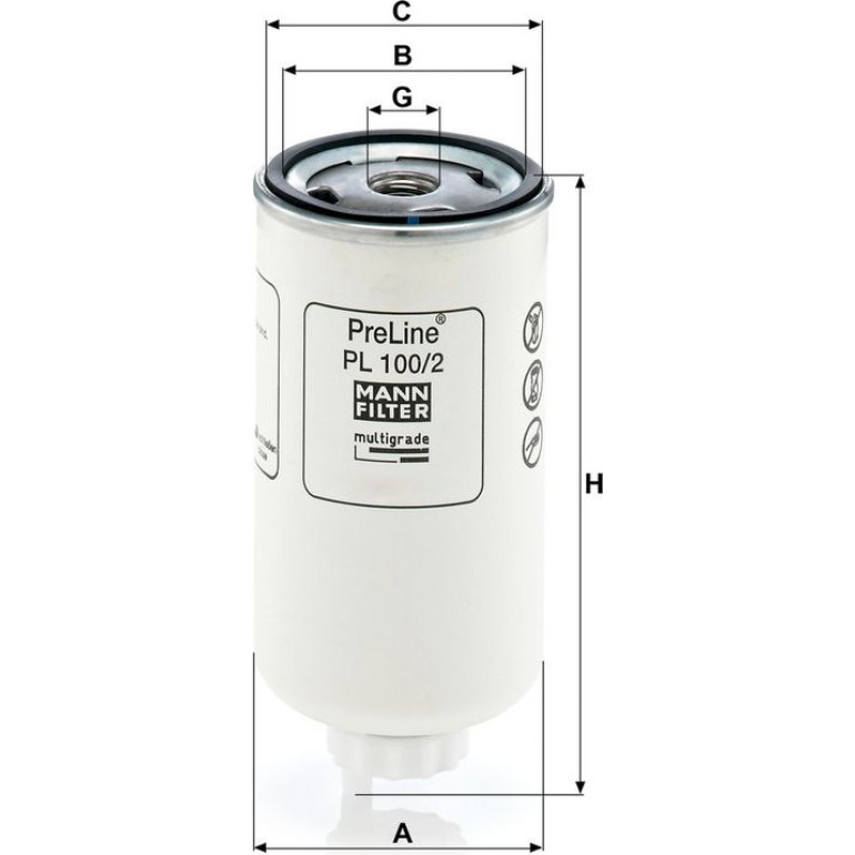 Kraftstofffilter PL 100/2