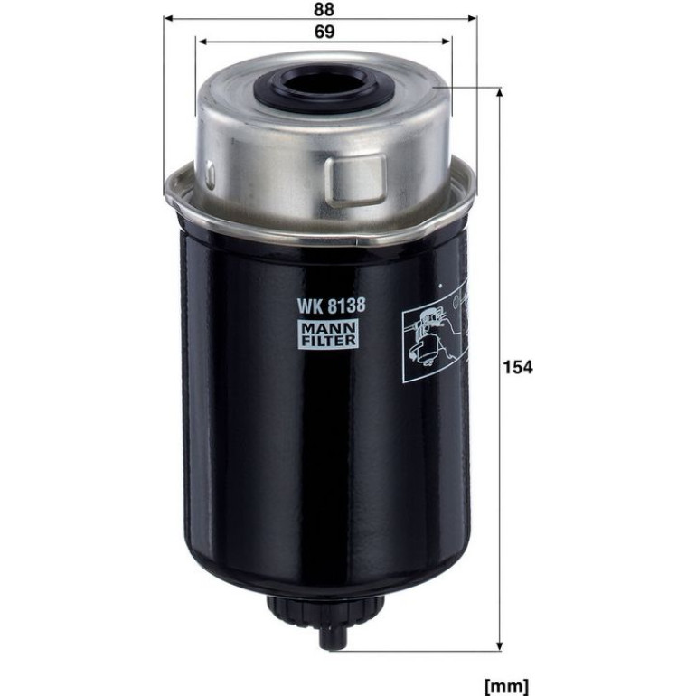 Kraftstofffilter WK 8138 Kraftstofffilter WK 8138
