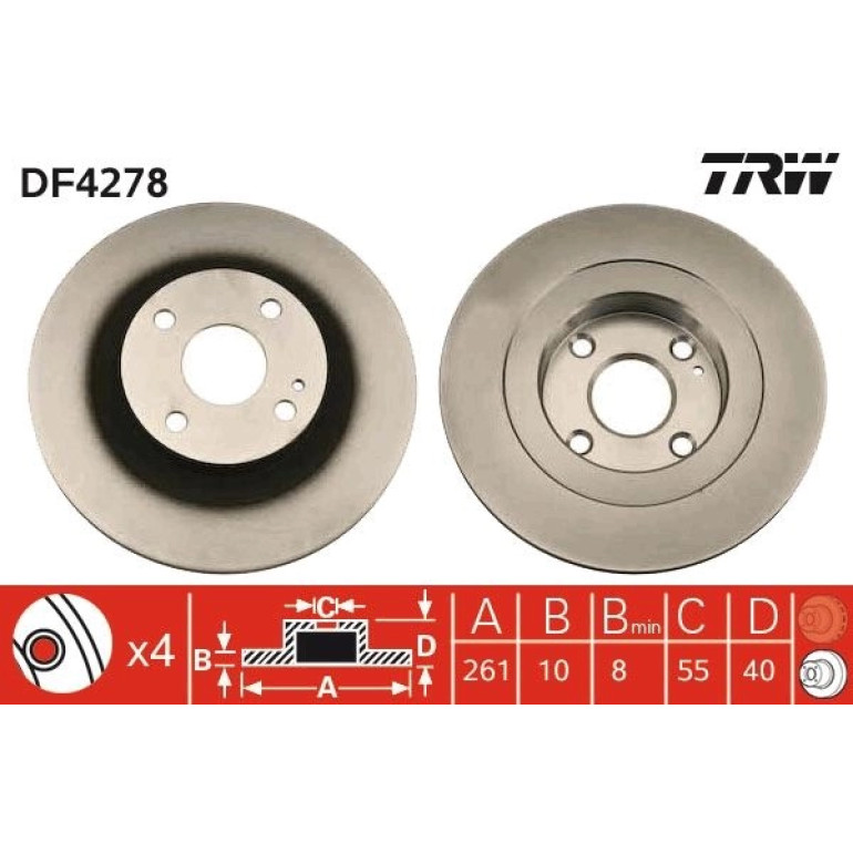 Bremsscheibe DF4278