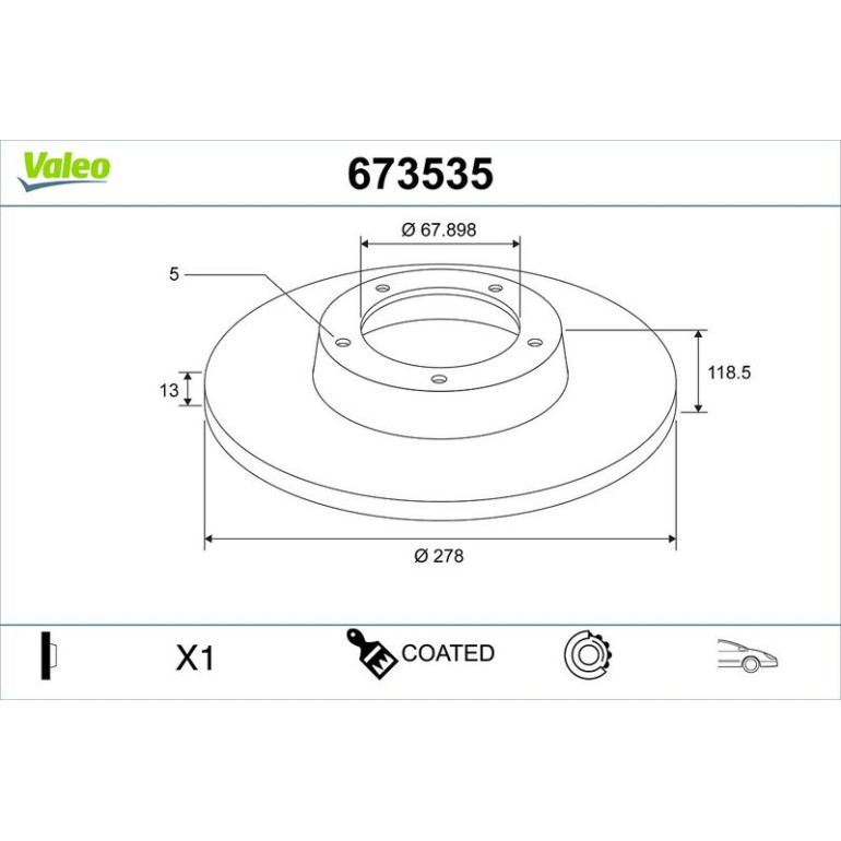 Bremsscheibe 673535 Bremsscheibe 673535