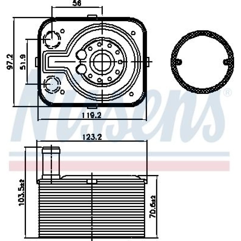 Ölkühler, Motoröl 90655 Ölkühler, Motoröl 90655