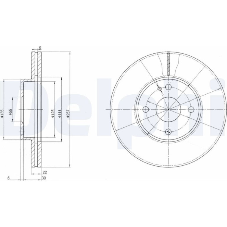 Bremsscheibe BG2804