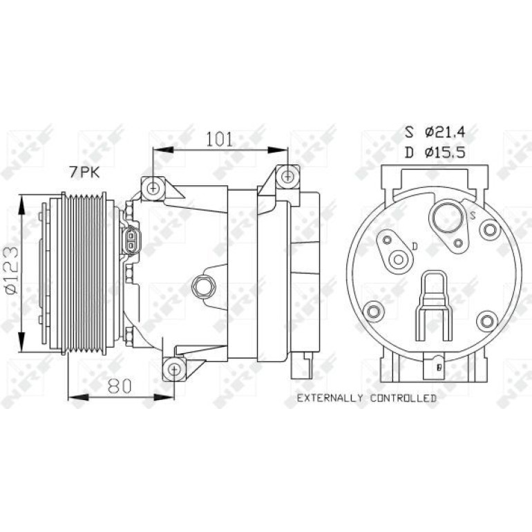Kompressor, Klimaanlage 32872 Kompressor, Klimaanlage 32872
