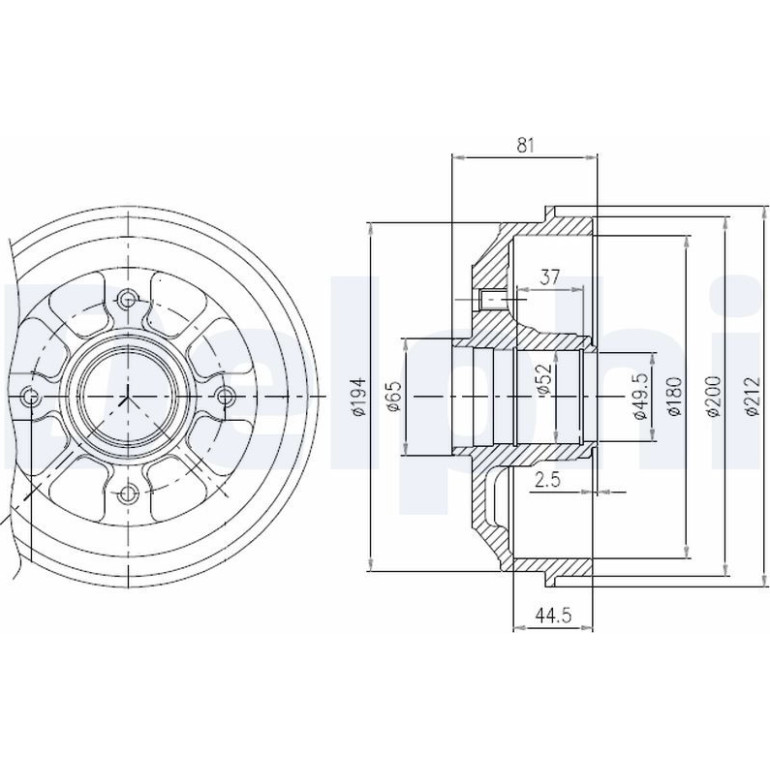Bremstrommel BFR282 Bremstrommel BFR282