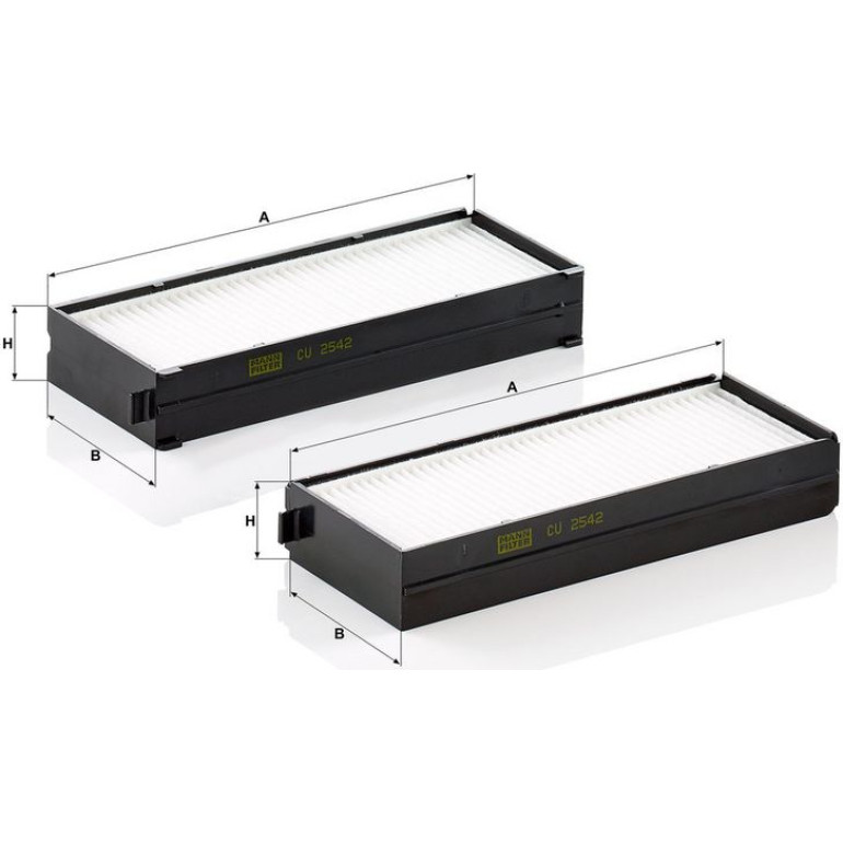 MANN-FILTER CU 2542-2 Innenraumfilter, Partikelfilter