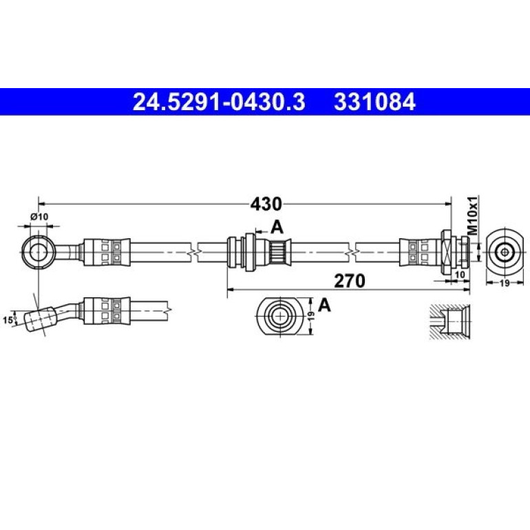 Bremsschlauch 24.5291-0430.3