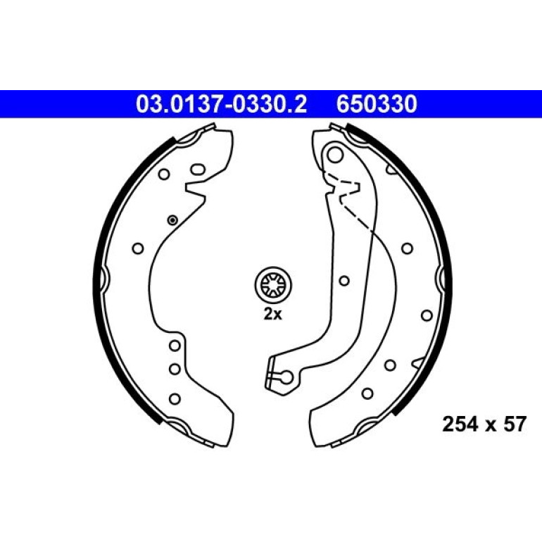 Bremsbackensatz 03.0137-0330.2 Bremsbackensatz 03.0137-0330.2