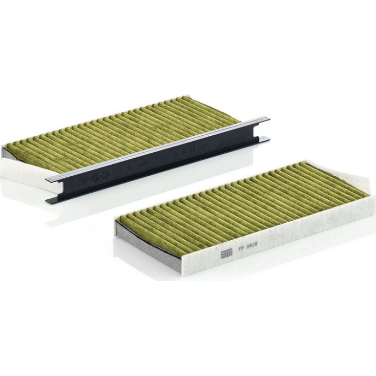 MANN-FILTER FP 2418-2 Innenraumfilter FreciousPlus Aktivkohlefilter mit Polyphenol, antibakteriell, Feinstaubfilter (PM 2.5) MANN-FILTER FP 2418-2 Innenraumfilter FreciousPlus Aktivkohlefilter mit Polyphenol, antibakteriell, Feinstaubfilter (PM 2.5)
