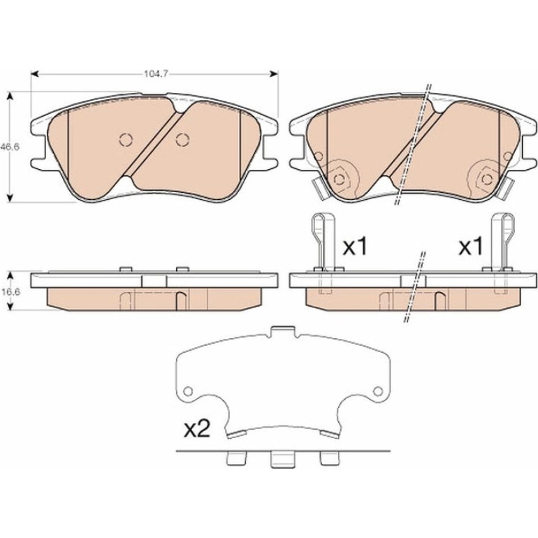 Bremsbelagsatz, Scheibenbremse GDB3377 Bremsbelagsatz, Scheibenbremse GDB3377
