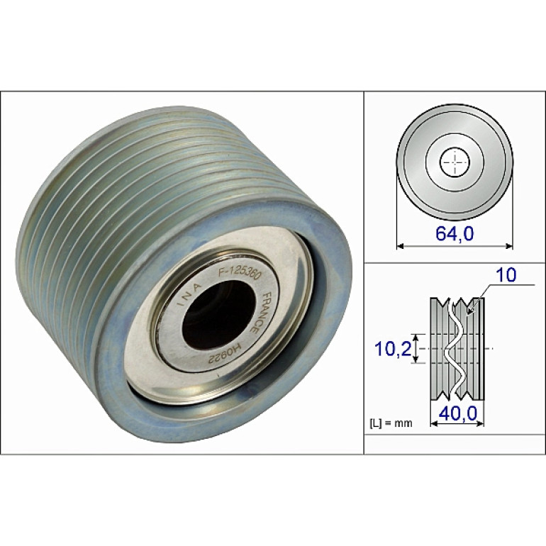 Umlenk-/Führungsrolle, Keilrippenriemen 532 0662 10