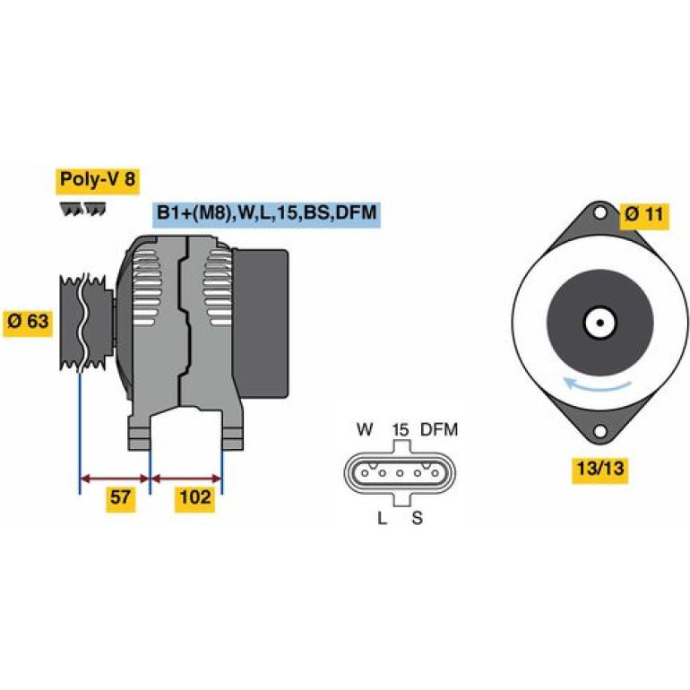 Generator 0 124 655 102 Generator 0 124 655 102