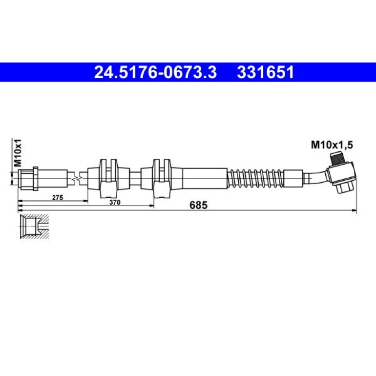Bremsschlauch 24.5176-0673.3 Bremsschlauch 24.5176-0673.3