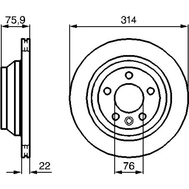 Bremsscheibe 0 986 479 B72 Bremsscheibe 0 986 479 B72