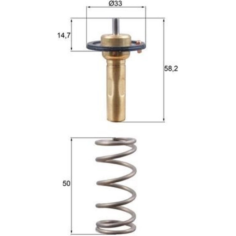 Thermostat, Kühlmittel TX 265 89D