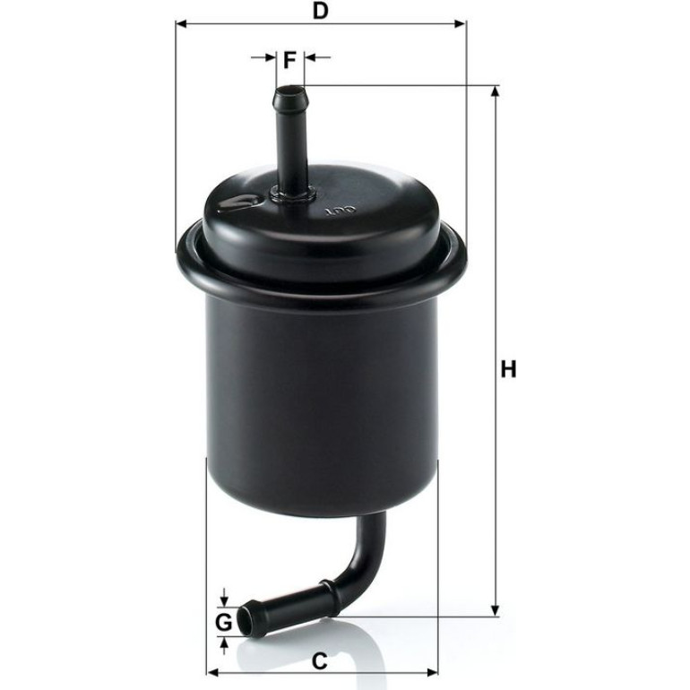 Kraftstofffilter WK 614/47 Kraftstofffilter WK 614/47