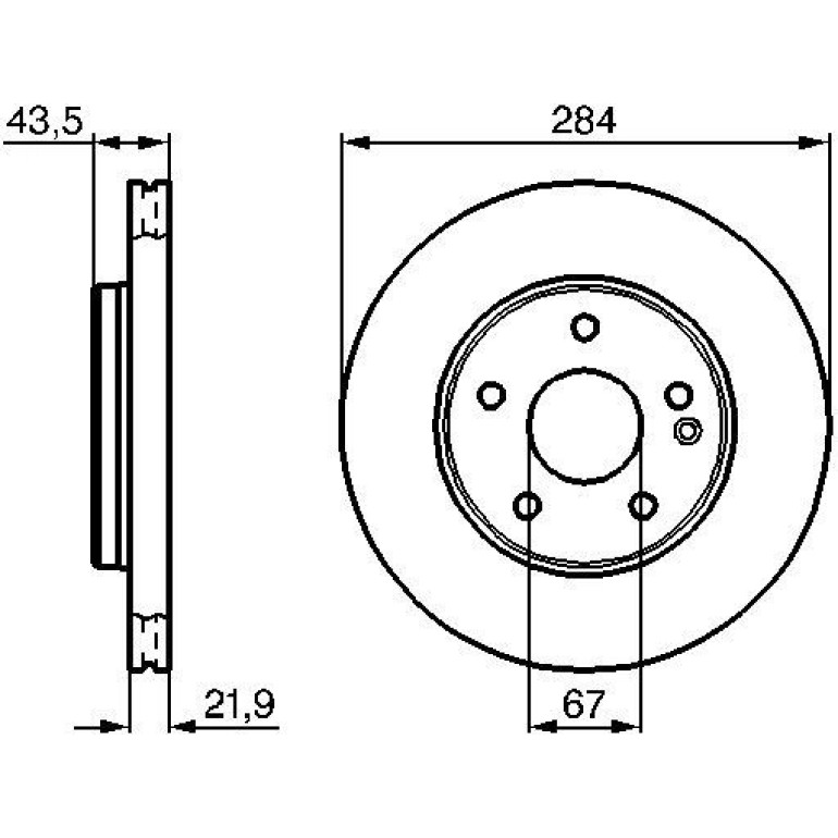 Bremsscheibe 0 986 478 301 Bremsscheibe 0 986 478 301