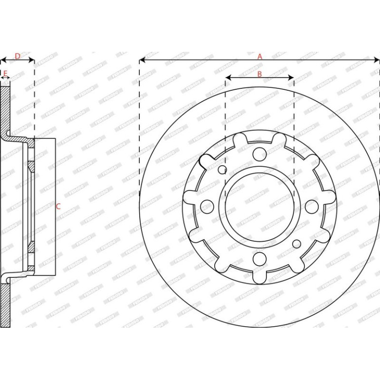 Bremsscheibe DDF2985C Bremsscheibe DDF2985C
