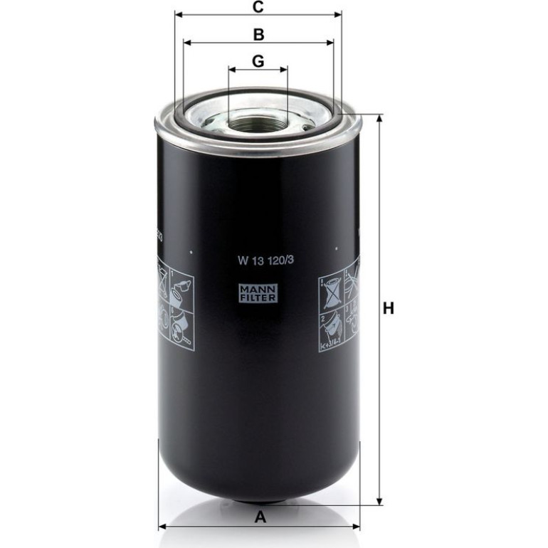 Ölfilter W 13 120/3 Ölfilter W 13 120/3