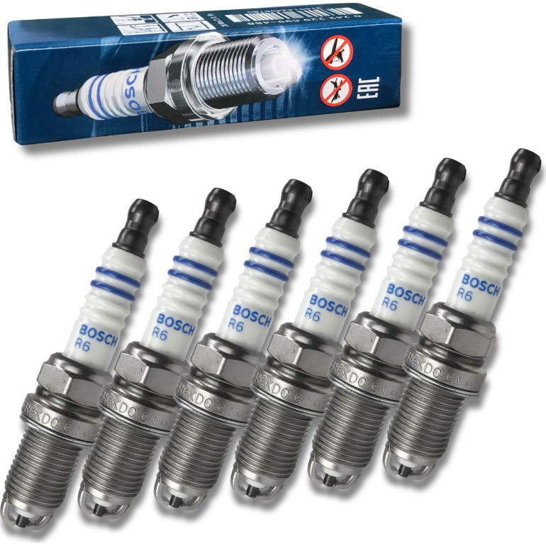 6x BOSCH 0 242 240 648 Zündkerze FR6KDC Nickel 6x BOSCH 0 242 240 648 Zündkerze FR6KDC Nickel