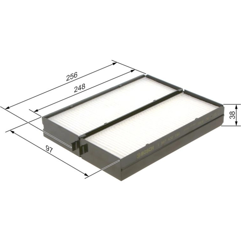 BOSCH 1 987 432 160 Innenraumfilter BOSCH 1 987 432 160 Innenraumfilter