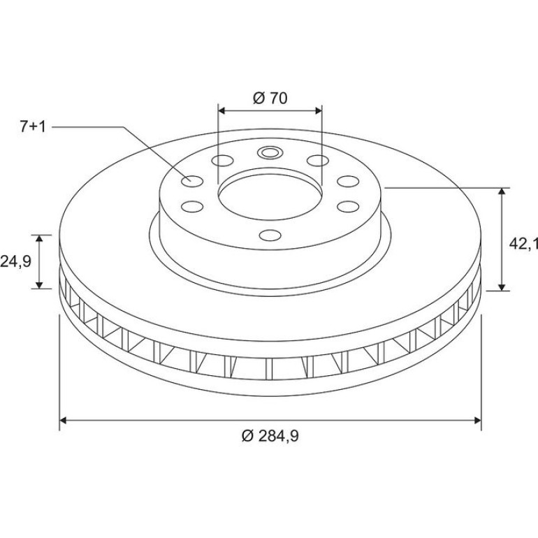 Bremsscheibe 672607