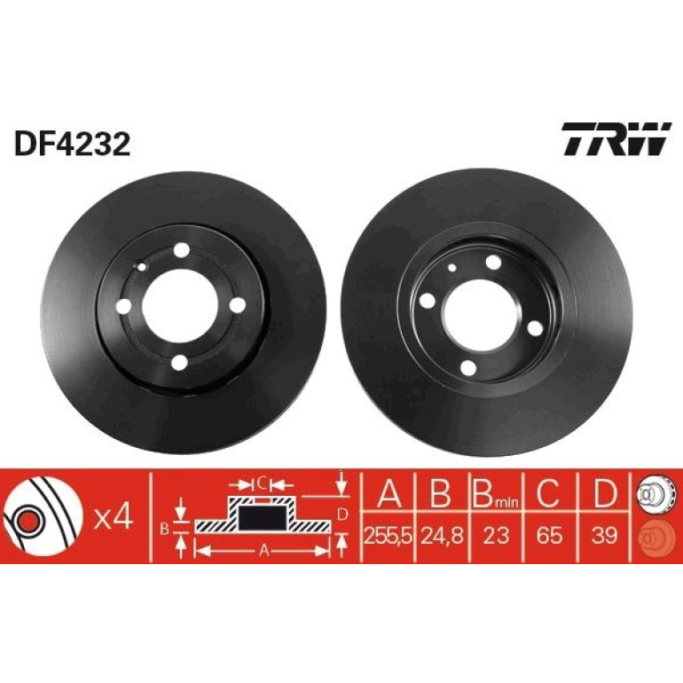 Bremsscheibe DF4232