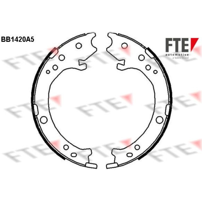 Bremsbackensatz, Feststellbremse 9100148 Bremsbackensatz, Feststellbremse 9100148