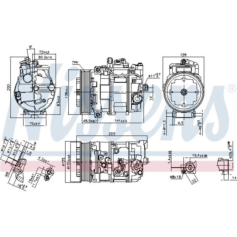 Kompressor, Klimaanlage 890294